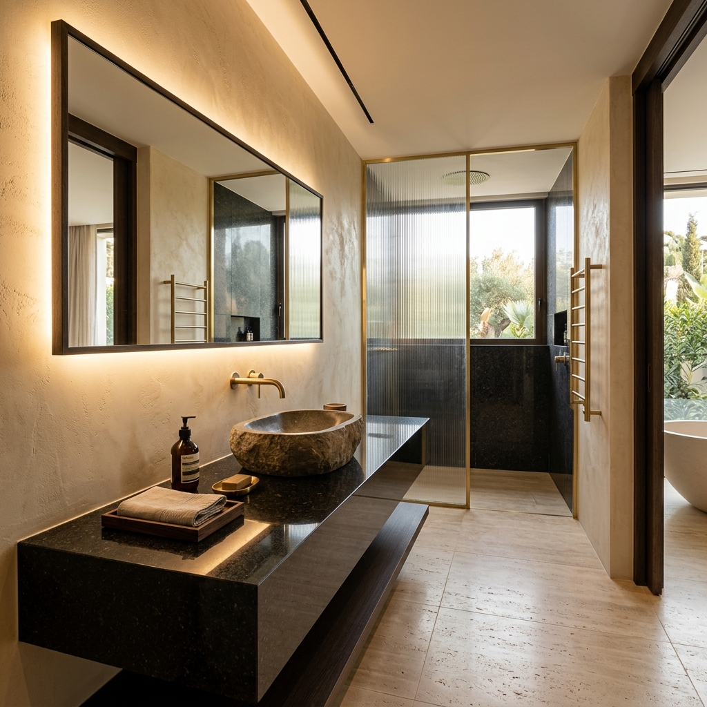 Bathroom vanity or wall cladding application